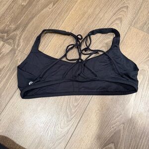 Lululemon black strappy back sports bra 12